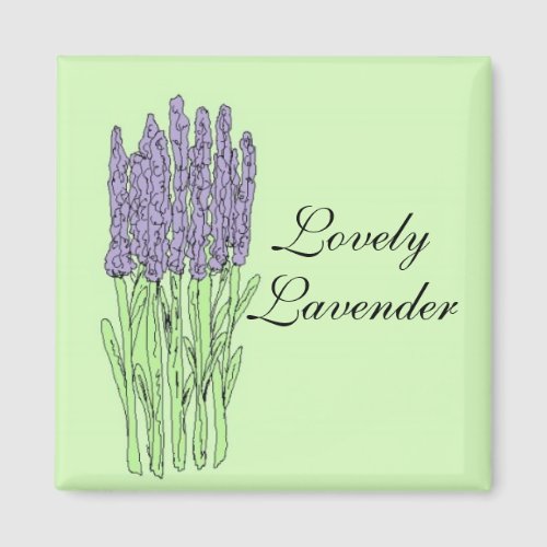 Lovely Lavender Magnet