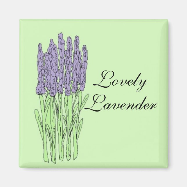 Lovely Lavender Magnet (Front)