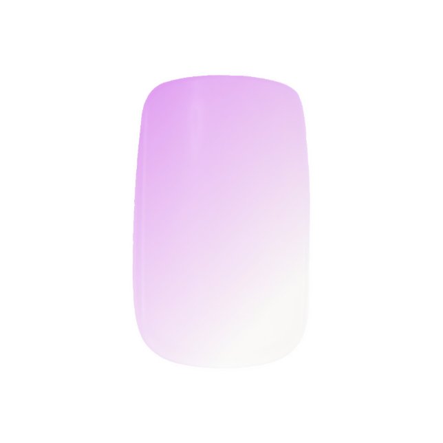 Lovely Lavender Ombre Minx Nail Art (Left Thumb)