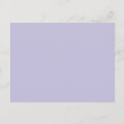 Lovely Lavender Pale Purple Solid Color Background Postcard