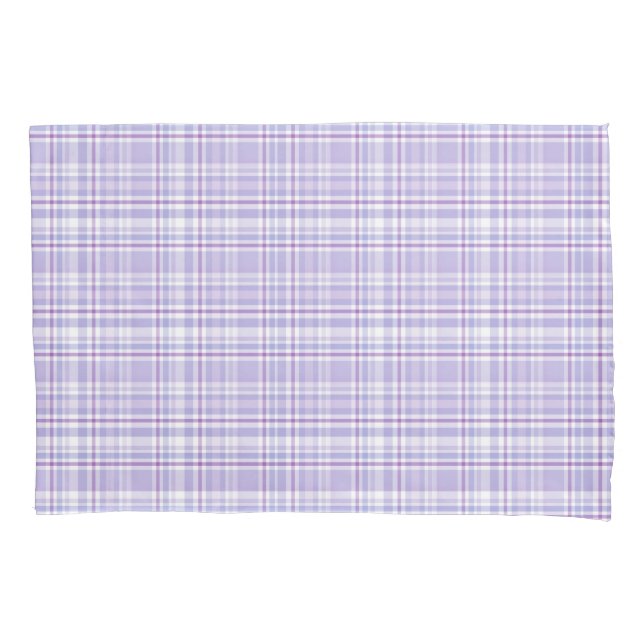 Lovely Lavender Plaid Pillowcase (Front)