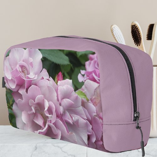 Lovely Lavender Roses Floral Dopp Kit