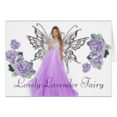 Lovely Lavenderfairy card (Front Horizontal)