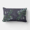 Lovely Leaves on Navy Lumbar Pillow
