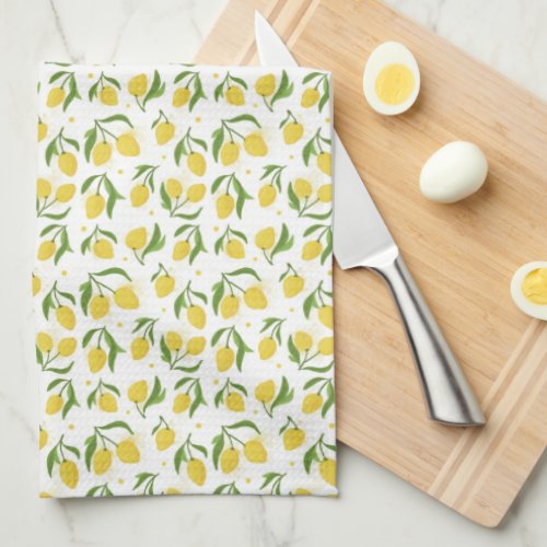 Lovely Lemon Yellow Kitchen Towel