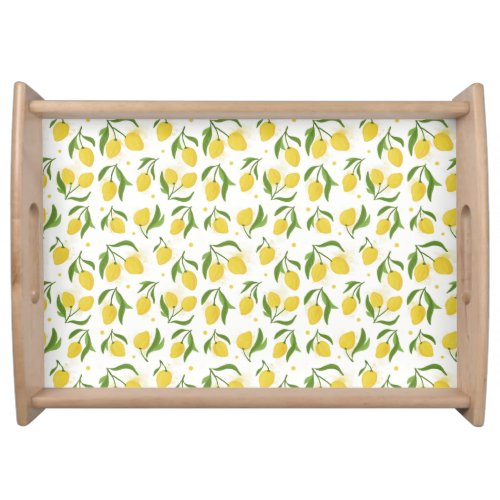 Lovely Lemon Yellow Serving Tray