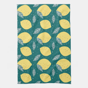 Lovely Lemons  In The Kitchen Pattern Towel