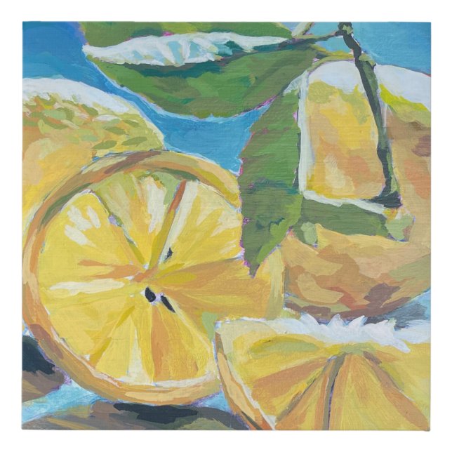 Lovely Lemons painting on canvas (Front)