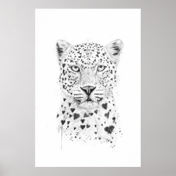 Lovely Leopard Poster by bsolti at Zazzle