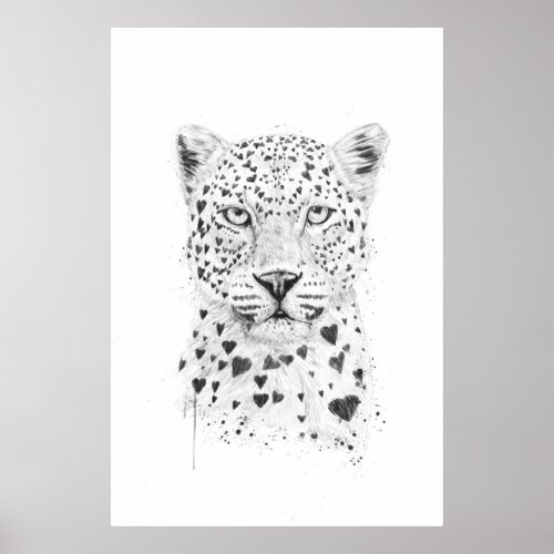 Lovely leopard poster