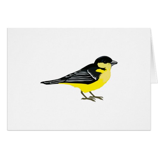 Lovely Lesser Goldfinch Cards (Front Horizontal)