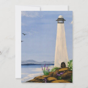 Lovely Lighthouse note card on the Shore.