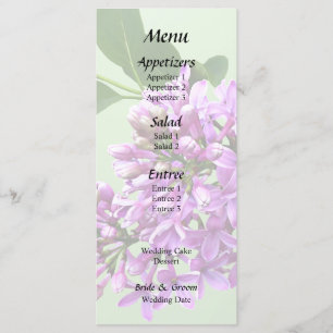 Lovely Lilacs Menu