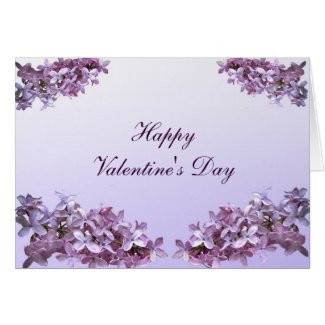 Lovely Lilacs Valentine Card