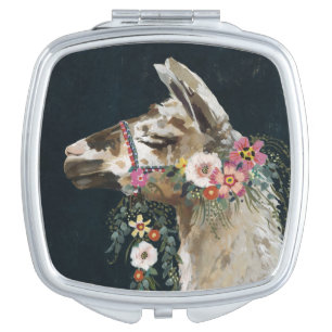 Lovely Llama Compact Mirror