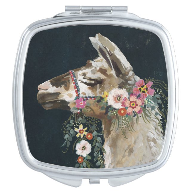 Lovely Llama Compact Mirror (Front)