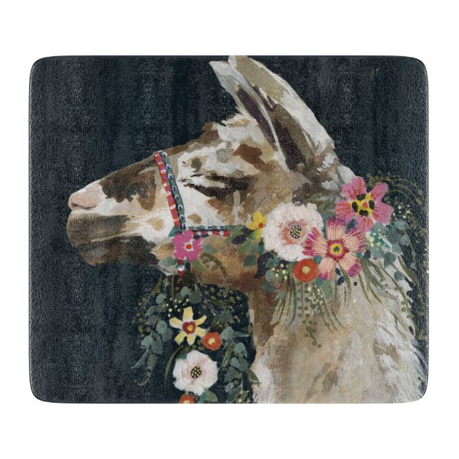 Lovely Llama Cutting Board (Front)