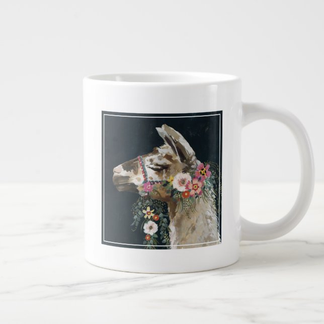 Lovely Llama Giant Coffee Mug (Right)
