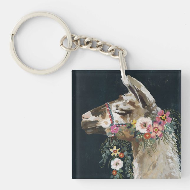 Lovely Llama Keychain (Front)