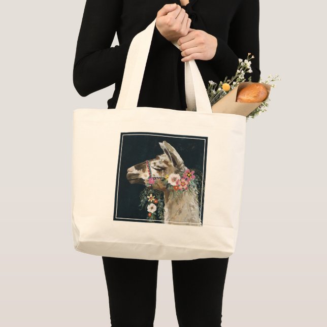 Lovely Llama Large Tote Bag (Front (Product))