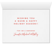 Lovely Llamas Christmas Teal Pattern Cards (Inside Horizontal (Bottom))