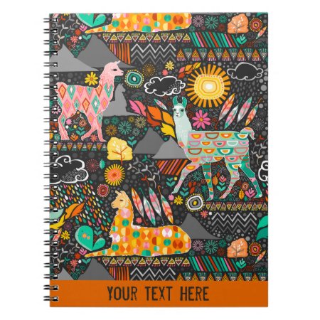Lovely Llamas - Custom Notebook