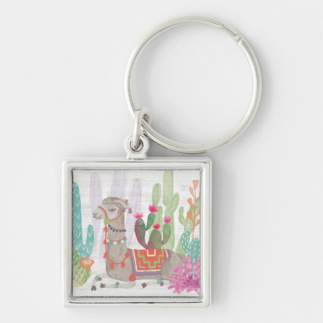 Lovely Llamas I Keychain (Front)