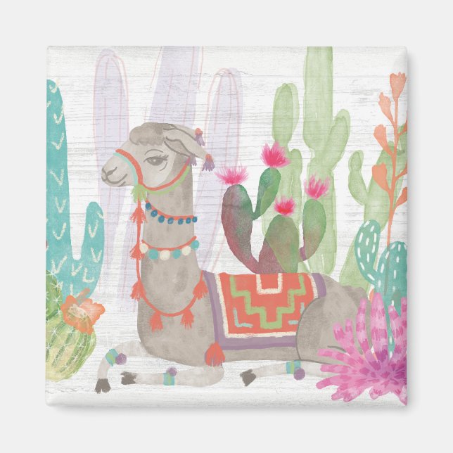 Lovely Llamas I Magnet (Front)