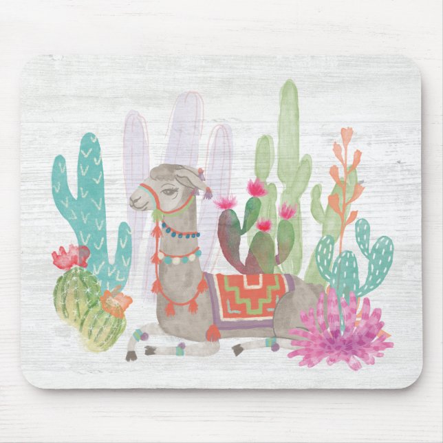 Lovely Llamas I Mouse Pad (Front)