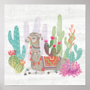 Lovely Llamas I Poster