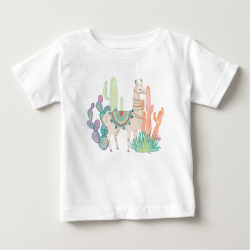 Lovely Llamas II Baby T_Shirt