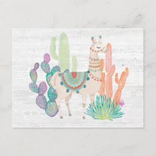 Lovely Llamas II Postcard