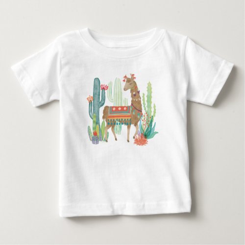 Lovely Llamas III Baby T_Shirt