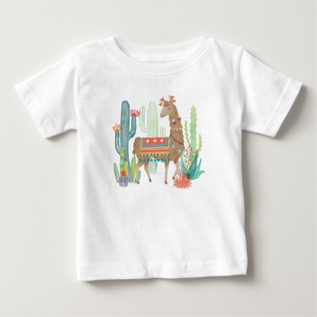 Lovely Llamas III Baby T-Shirt (Front)