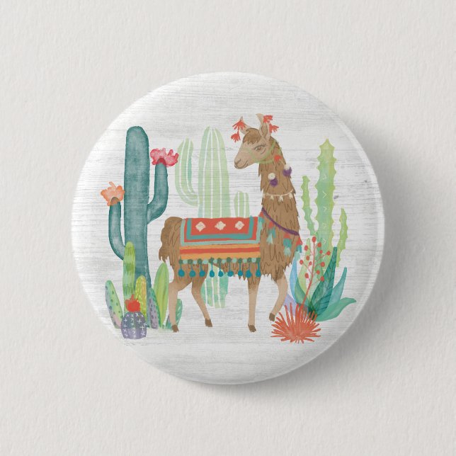 Lovely Llamas III Button (Front)