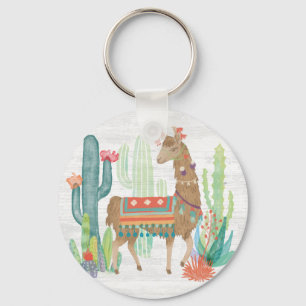 Lovely Llamas III Keychain
