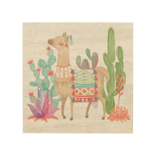 Lovely Llamas IV Wood Wall Decor