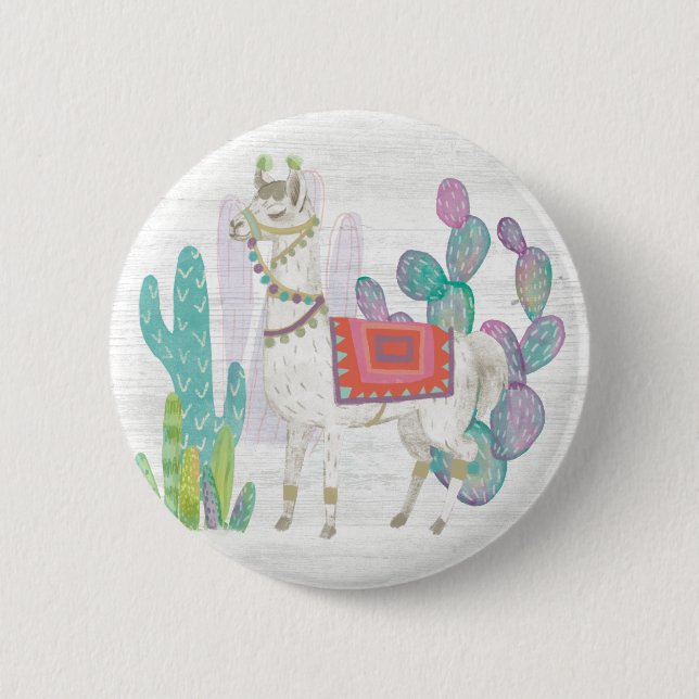 Lovely Llamas V Button (Front)