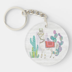 Lovely Llamas V Keychain