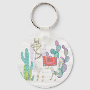 Lovely Llamas V Keychain