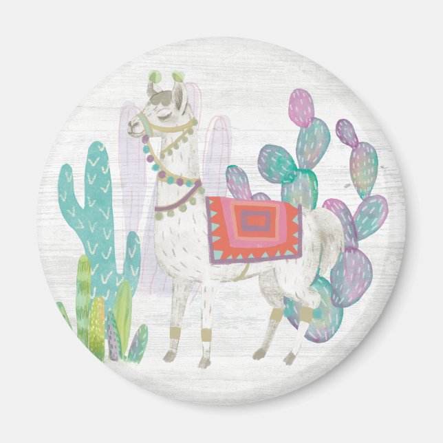 Lovely Llamas V Magnet (Front)