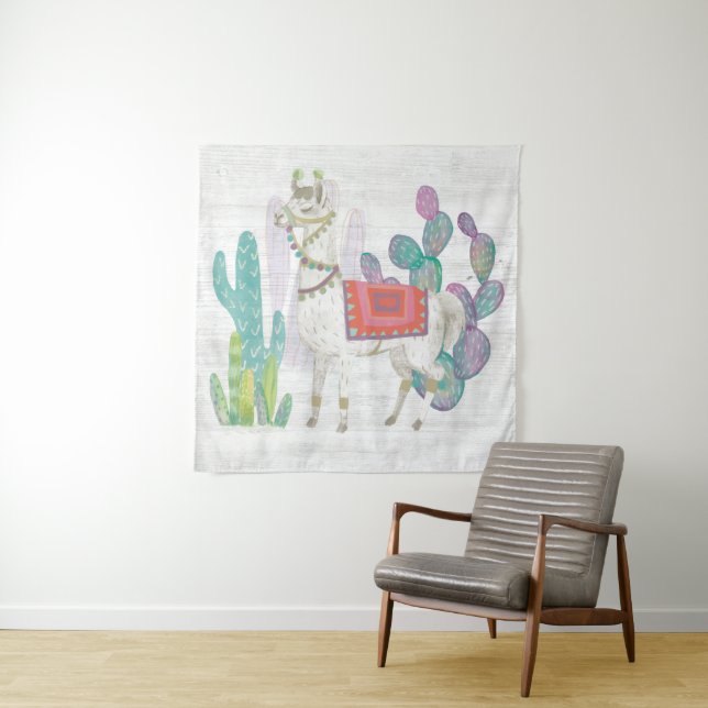 Lovely Llamas V Tapestry (In Situ (Horizontal))