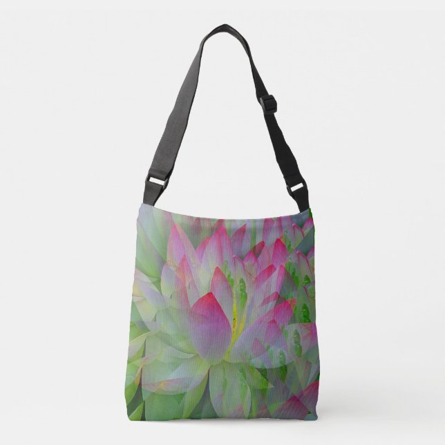 Lovely Lotus....... Crossbody Bag (Front)