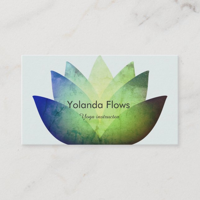 Lovely Lotus Flower Business Card (Front)