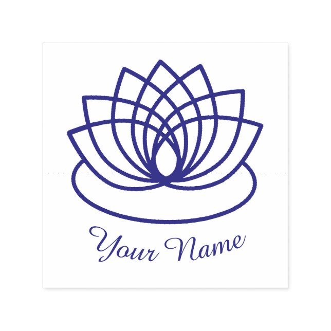 Lovely Lotus Flower Self-inking Stamp (Design)