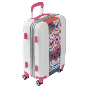Lovely Love Heart Motif Art Print Luggage