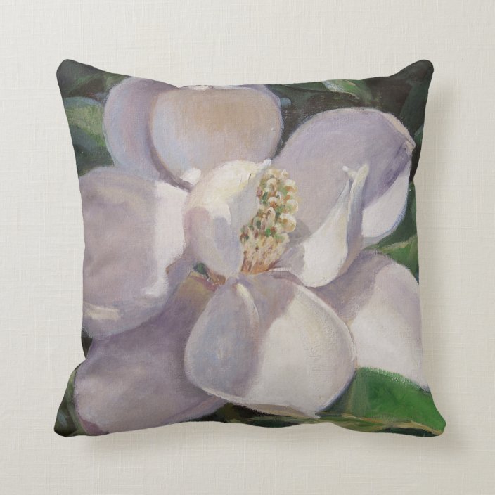 Lovely Magnolia Throw Pillow