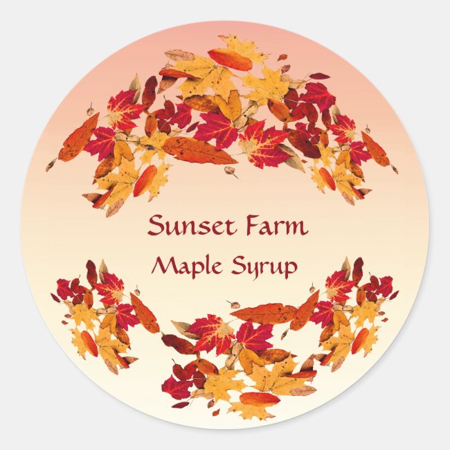 Lovely Maple Syrup Promotional Stickers
