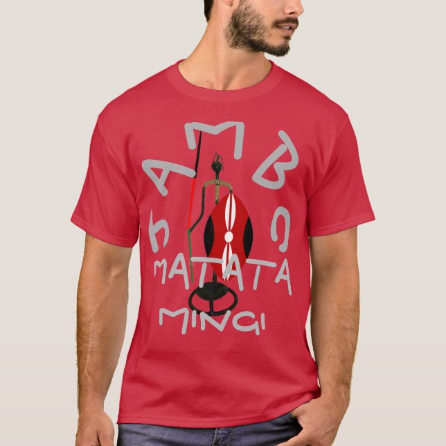 Lovely Matata Mingi Kenya Hakuna Matata tee shirts (Front)