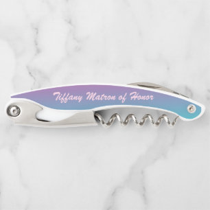 Lovely Matron of Honor Personalize Waiter's Corkscrew